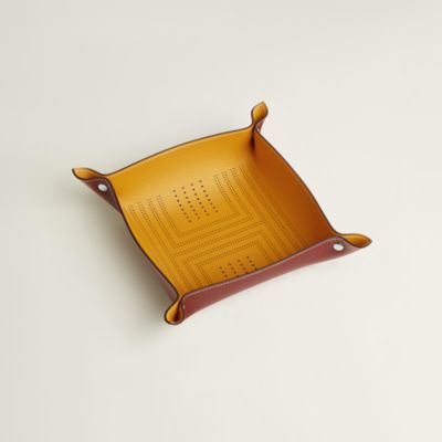 Mises et Relances Desk mini change tray - Orange | Hermès Mainland